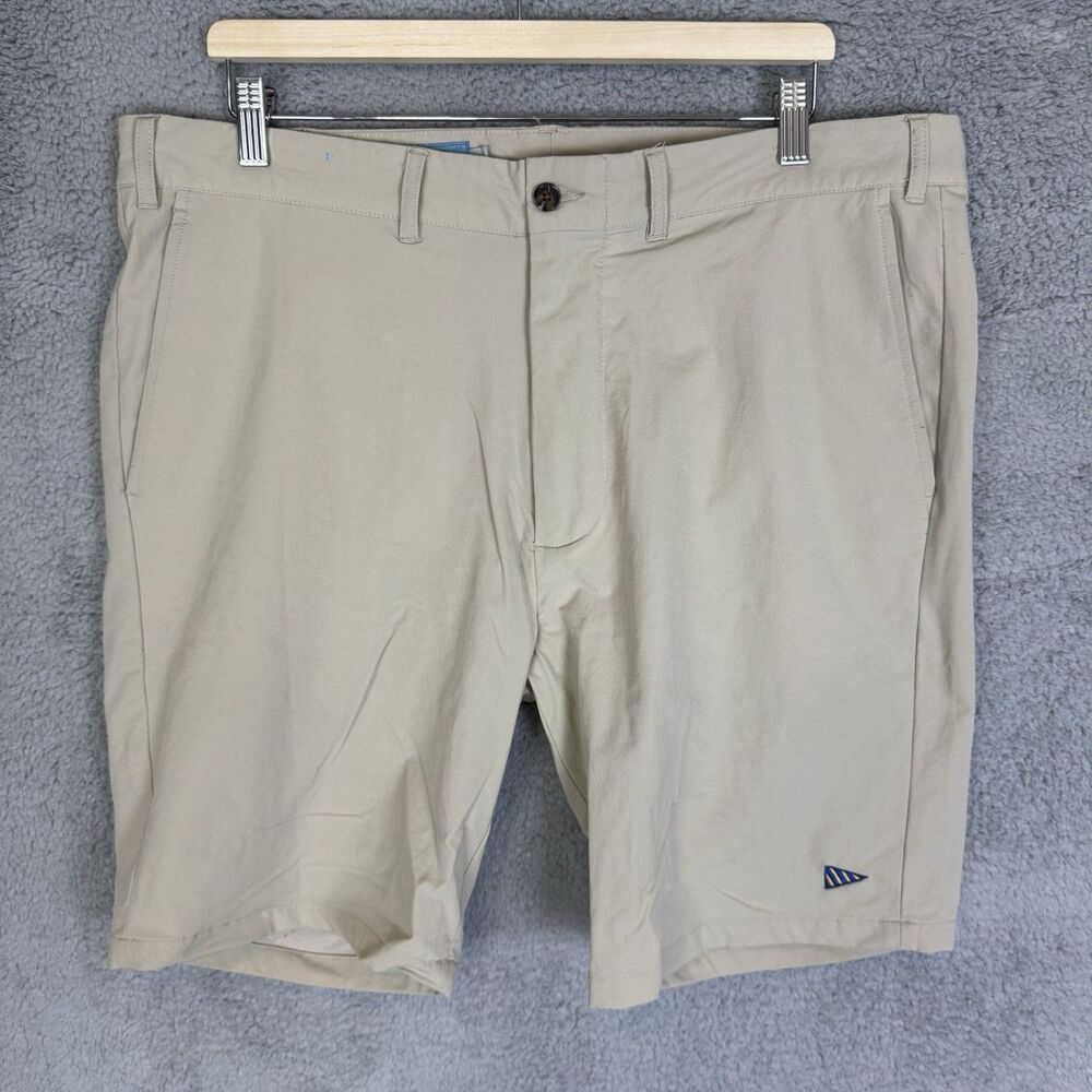 S Castaway Shorts Mens 38 Khaki‎ Chino Nantucket Preppy Coastal Nylon Stretch
